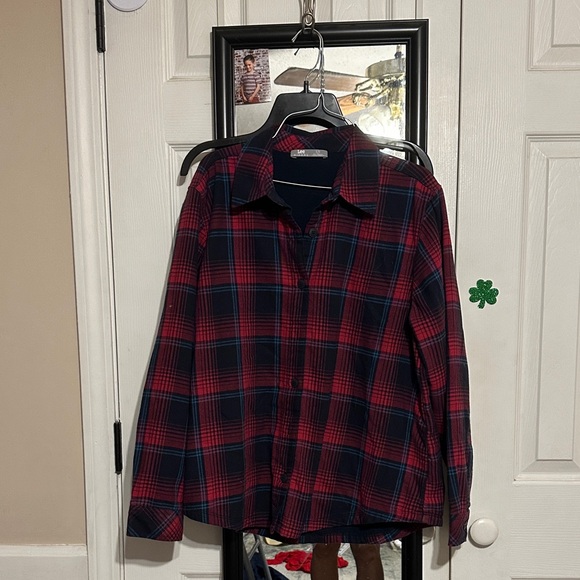 Lee Tops - Lee Red and Blue Plaid Shirt